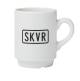 Dispenser mug white 20 cl. with print